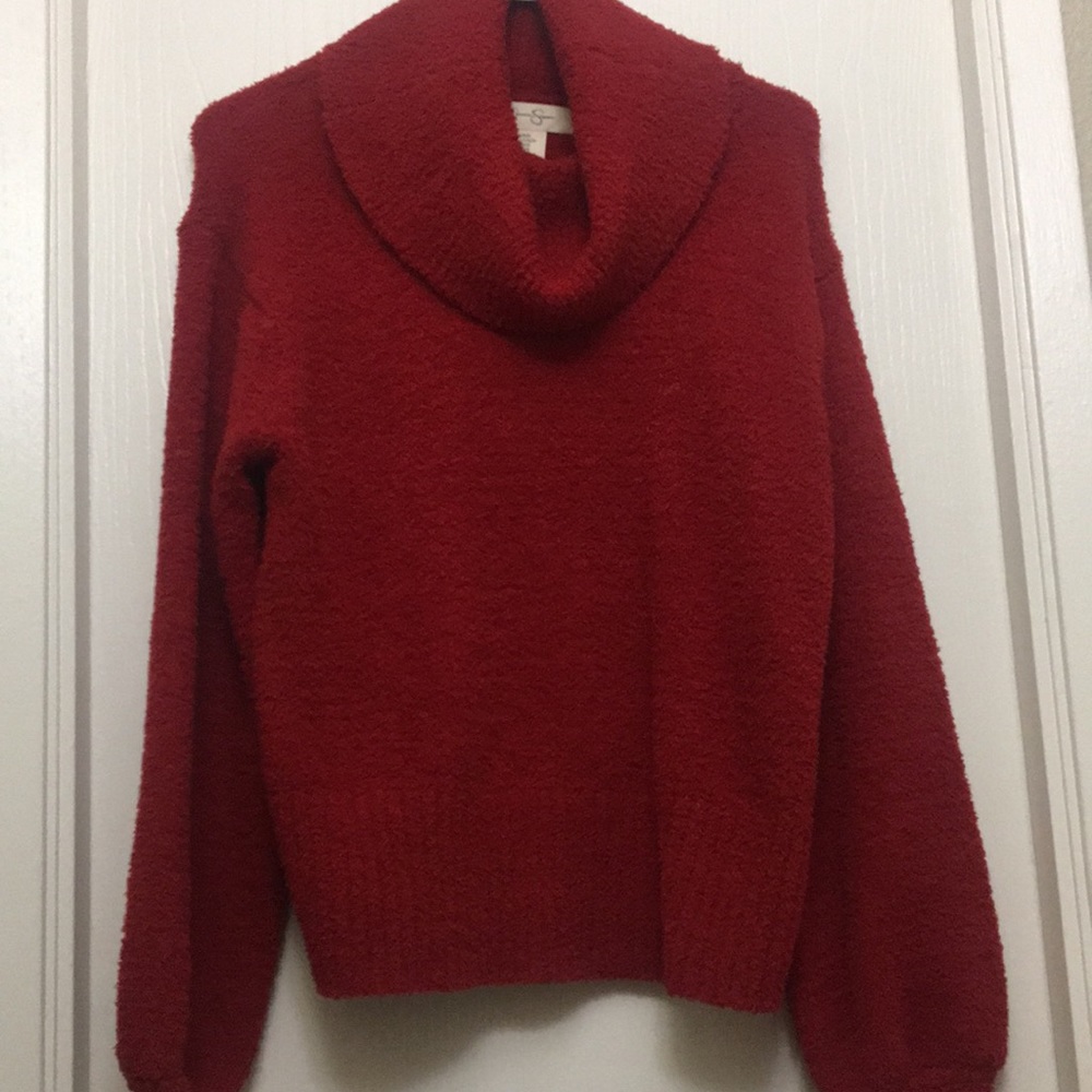Jessica Simpson - Cowl neck long sleeve sweater.